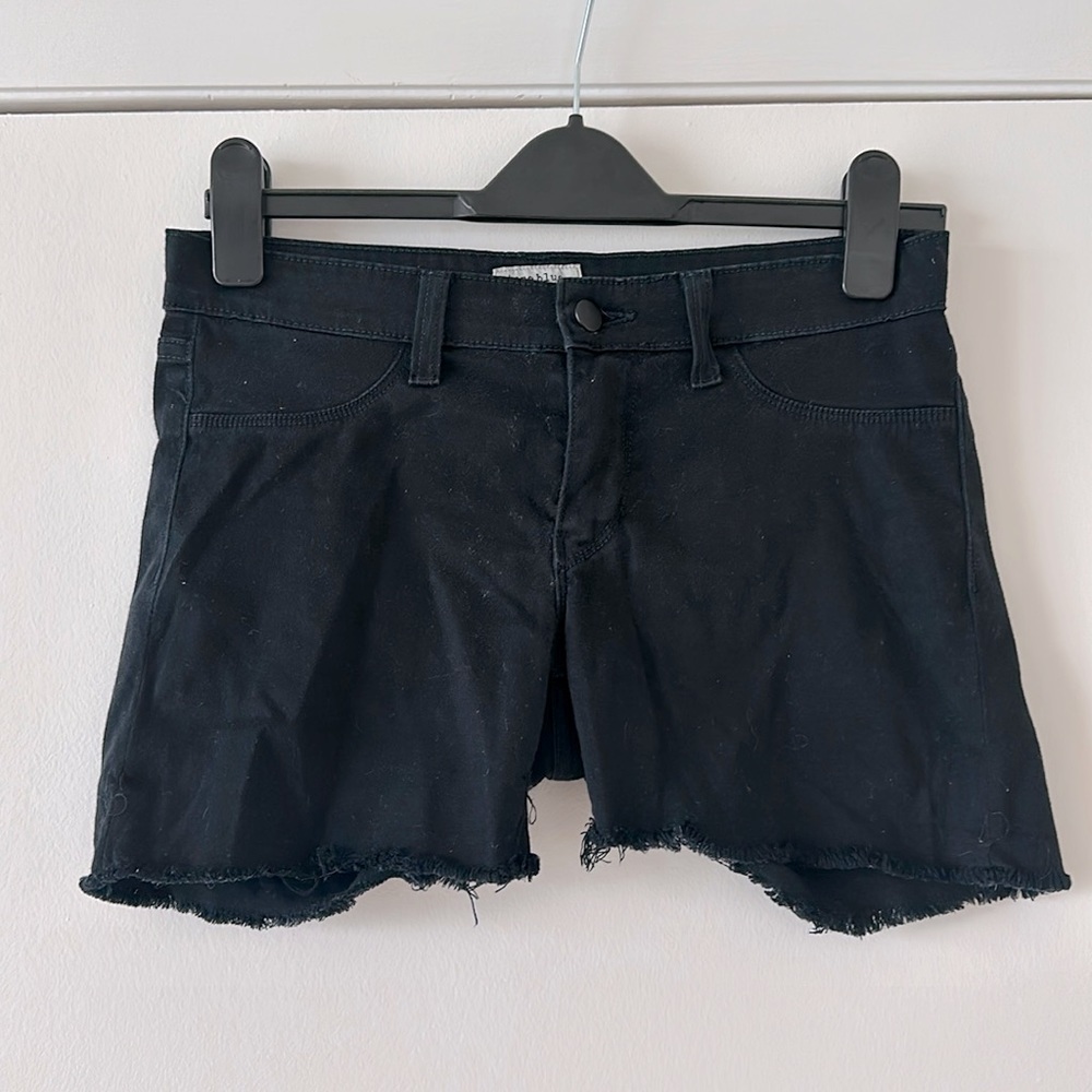 Black Jean shorts